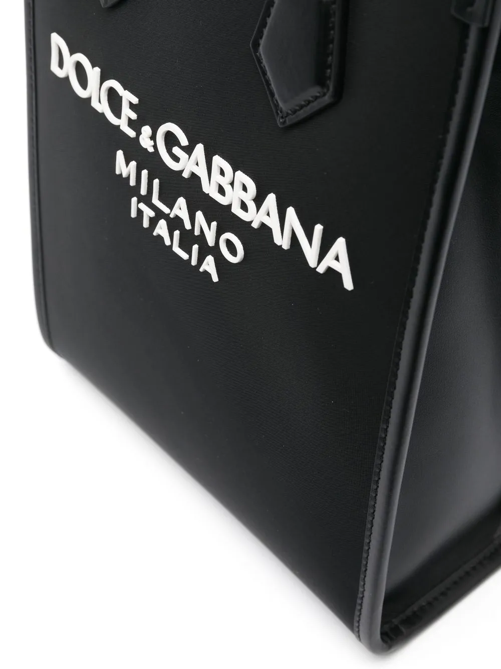 Маленькая сумка-тоут с логотипом DOLCE & GABBANA, черный — фото 4