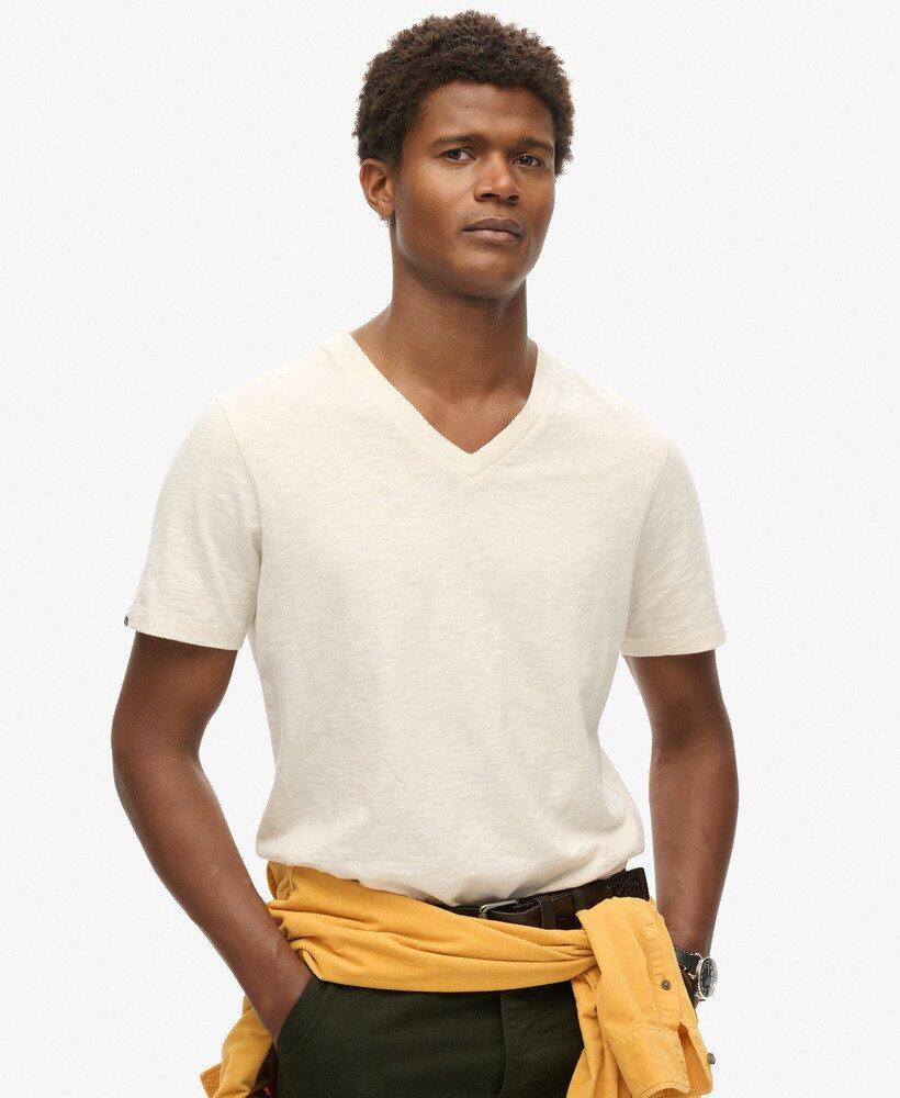 

SUPERDRY Футболка из хлопка с V-образным вырезом и короткими рукавами