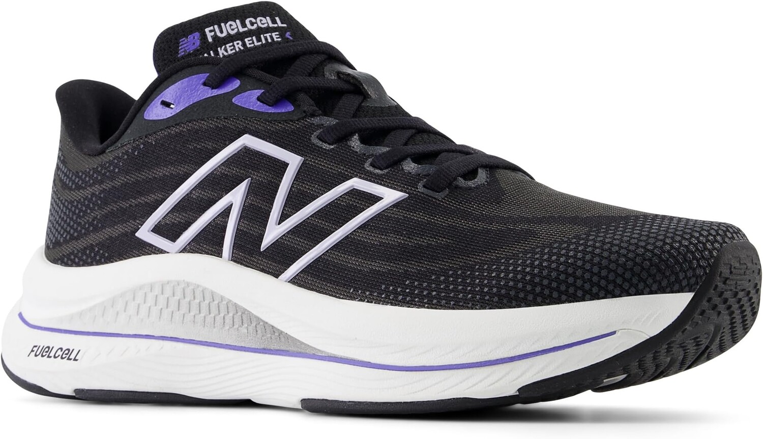 Кроссовки FuelCell Walker Elite New Balance, цвет Black/Electric Indigo