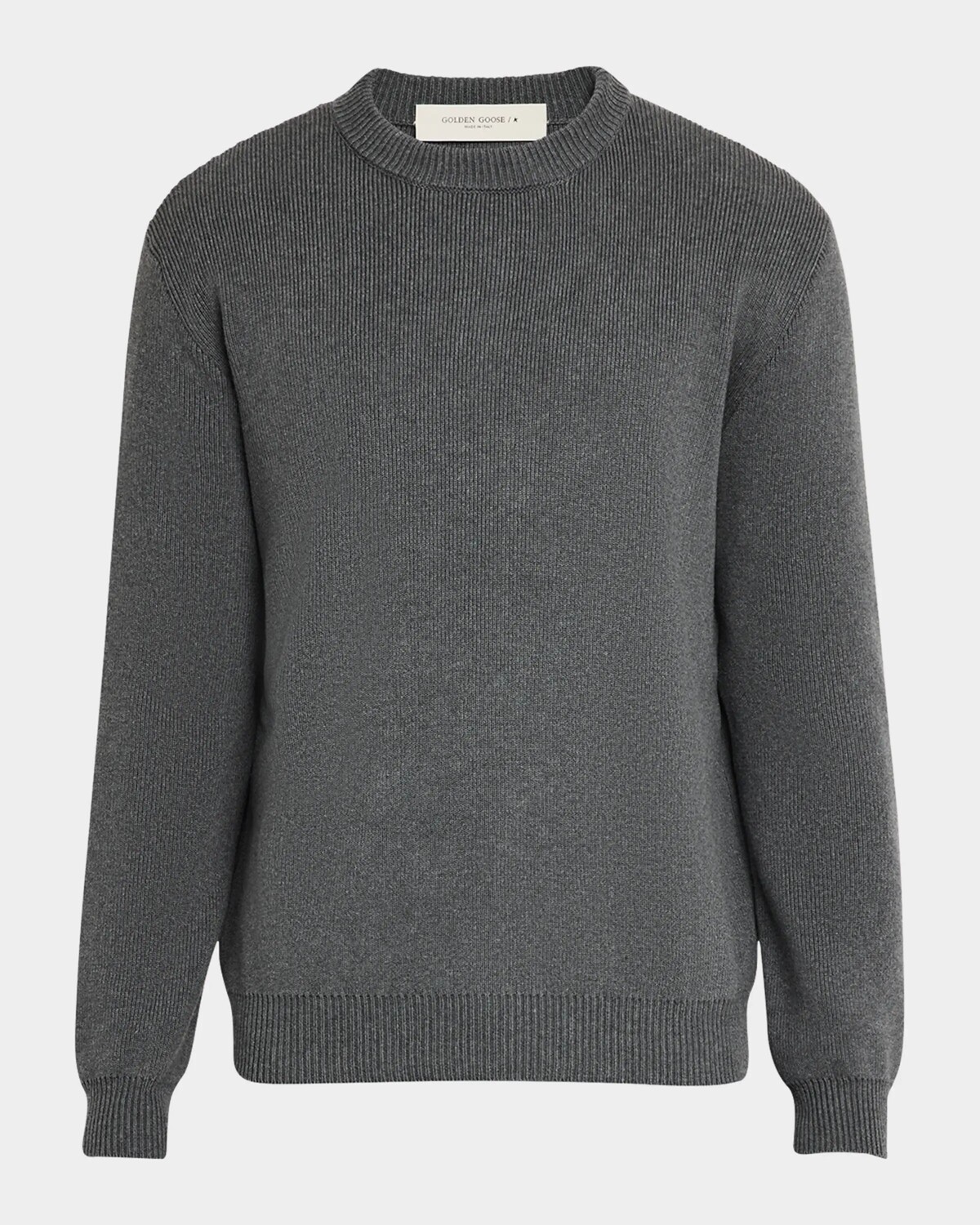 

Мужской свитер круглой вязки Golden MS стандартной вязки Golden Goose, цвет Dark Grey Melange