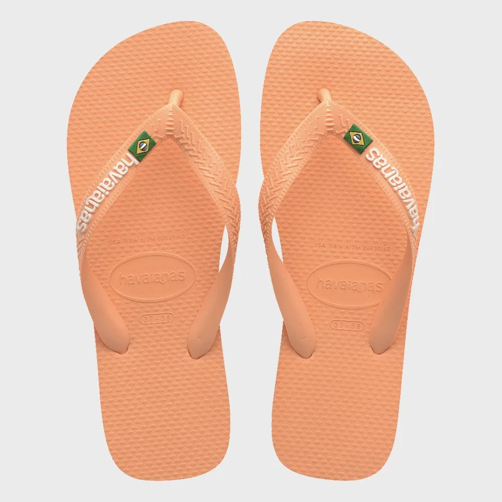 Мужские флип-флопы Brazil Logo персиковые от Havaianas — фото 3