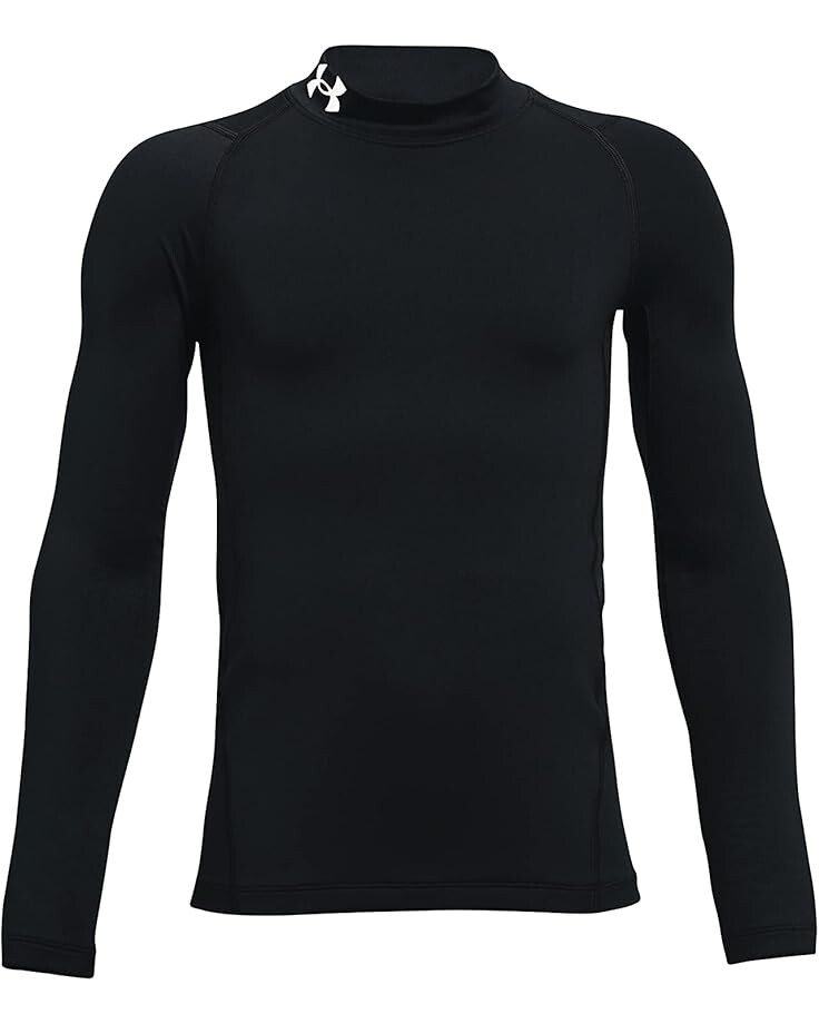 

Толстовка Under Armour Kids ColdGear Armour Mock Long Sleeve T-Shirt, черный/белый