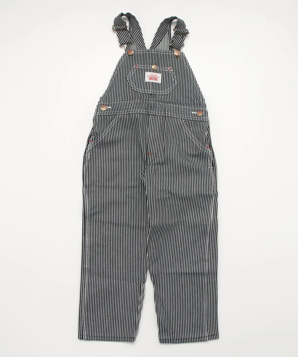 Комбинезон-ползунки для детей Round House MADE IN USA Kids Premium Stripe Bib Overalls, хлопок, полоска