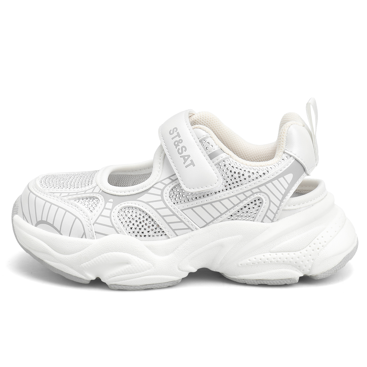 

Детские сандалии с низким верхом, дышащие, быстросохнущие, устойчивые к истиранию и ударам ST&SAT KIDS, бежевый