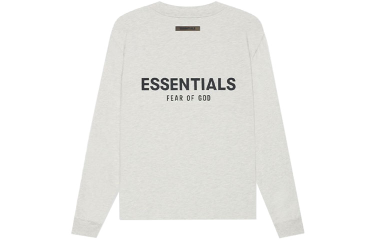 Футболка с длинным рукавом Fear Of God Essentials, цвет овсяный — фото 2