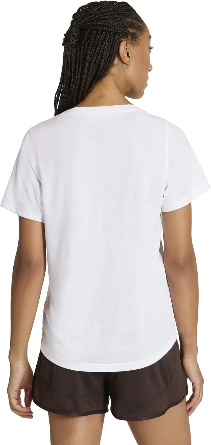 Футболка женская с scoop neck, adidas, белый — фото 3