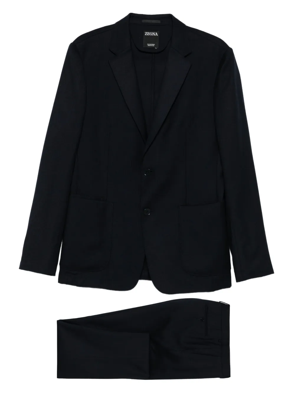 

Костюм с накладными карманами Zegna, синий