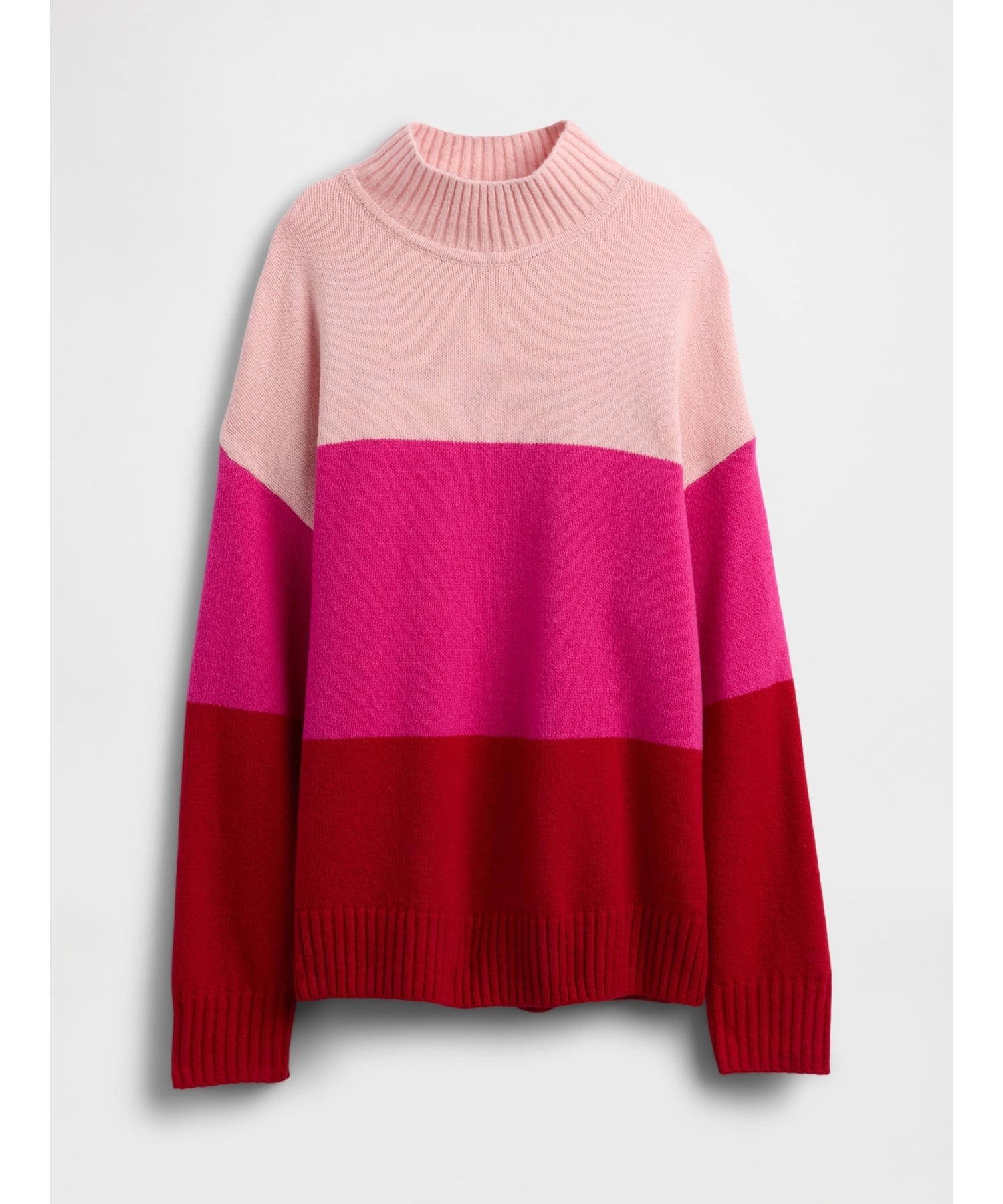(K)CashSoft Кашемировый полосатый свитер-туника (детский) GAP, PINK_STRIPE — фото 4