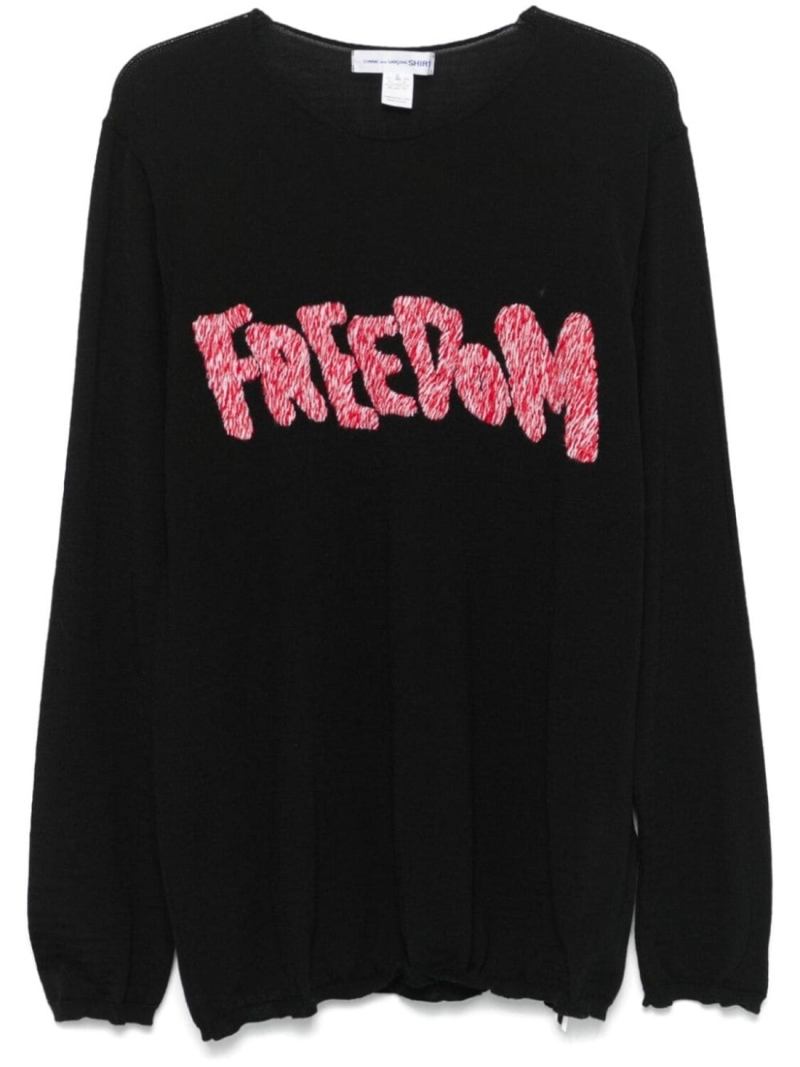 

Comme Des Garçons Shirt свитер с вышивкой Freedom, черный