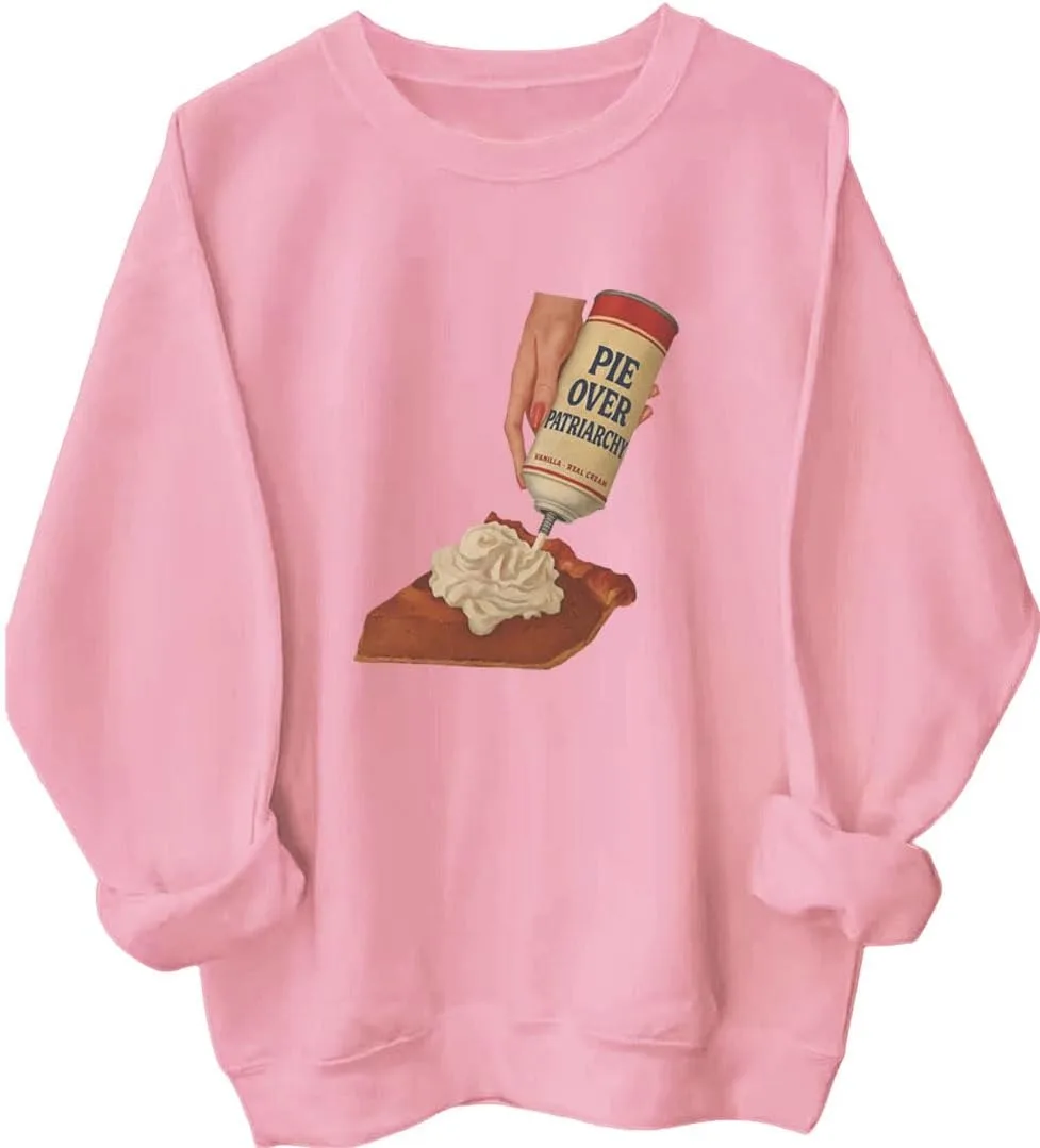 

Толстовка Pie Over Patriarchy — забавная феминистская худи Batclock