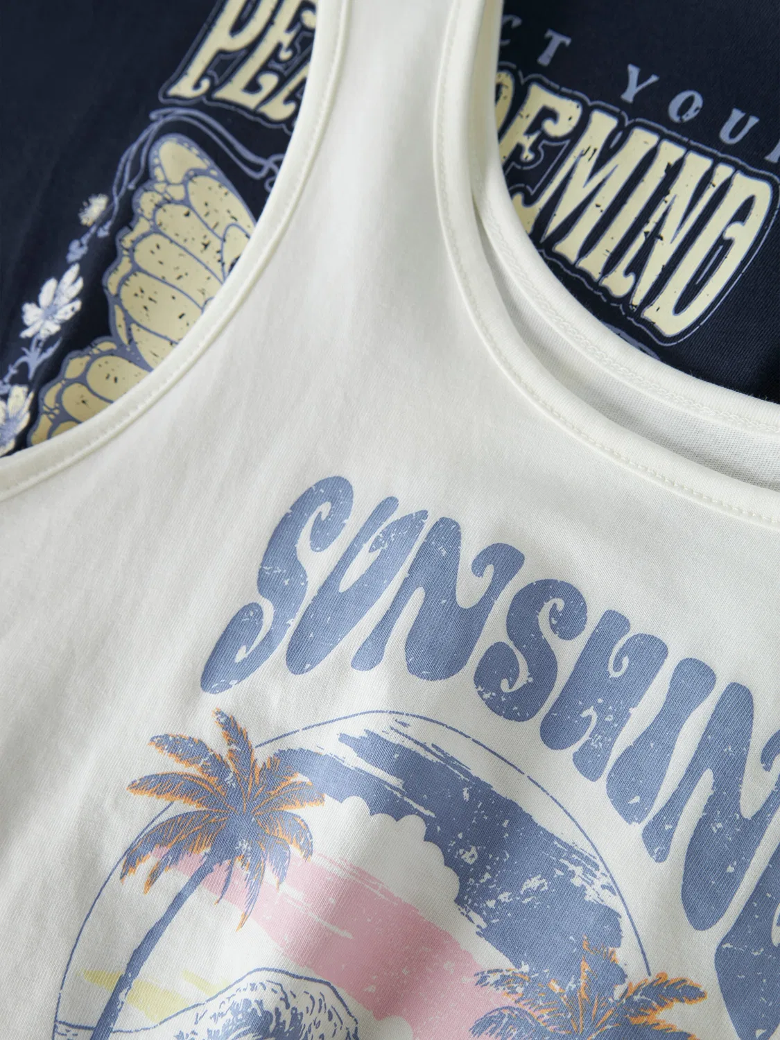 Топ 'NKFVAYA' Name It, Marine Blue/Royal Blue/White — фото 3