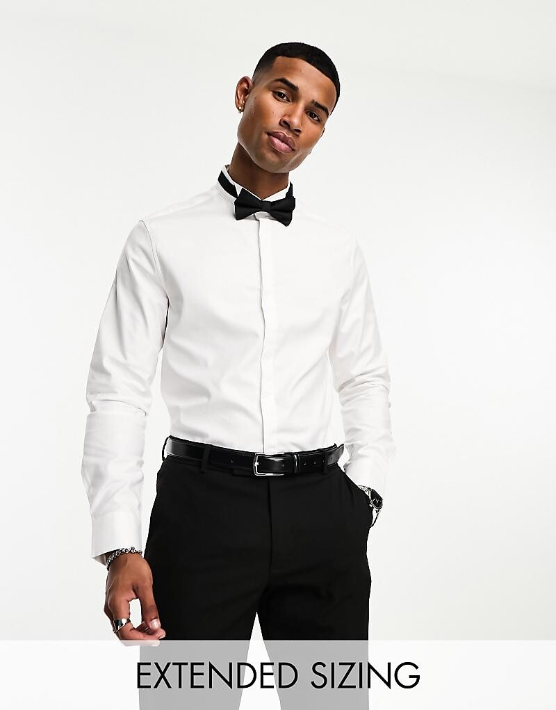 

Белая классическая рубашка из твила стандартного размера ASOS DESIGN Easy Iron