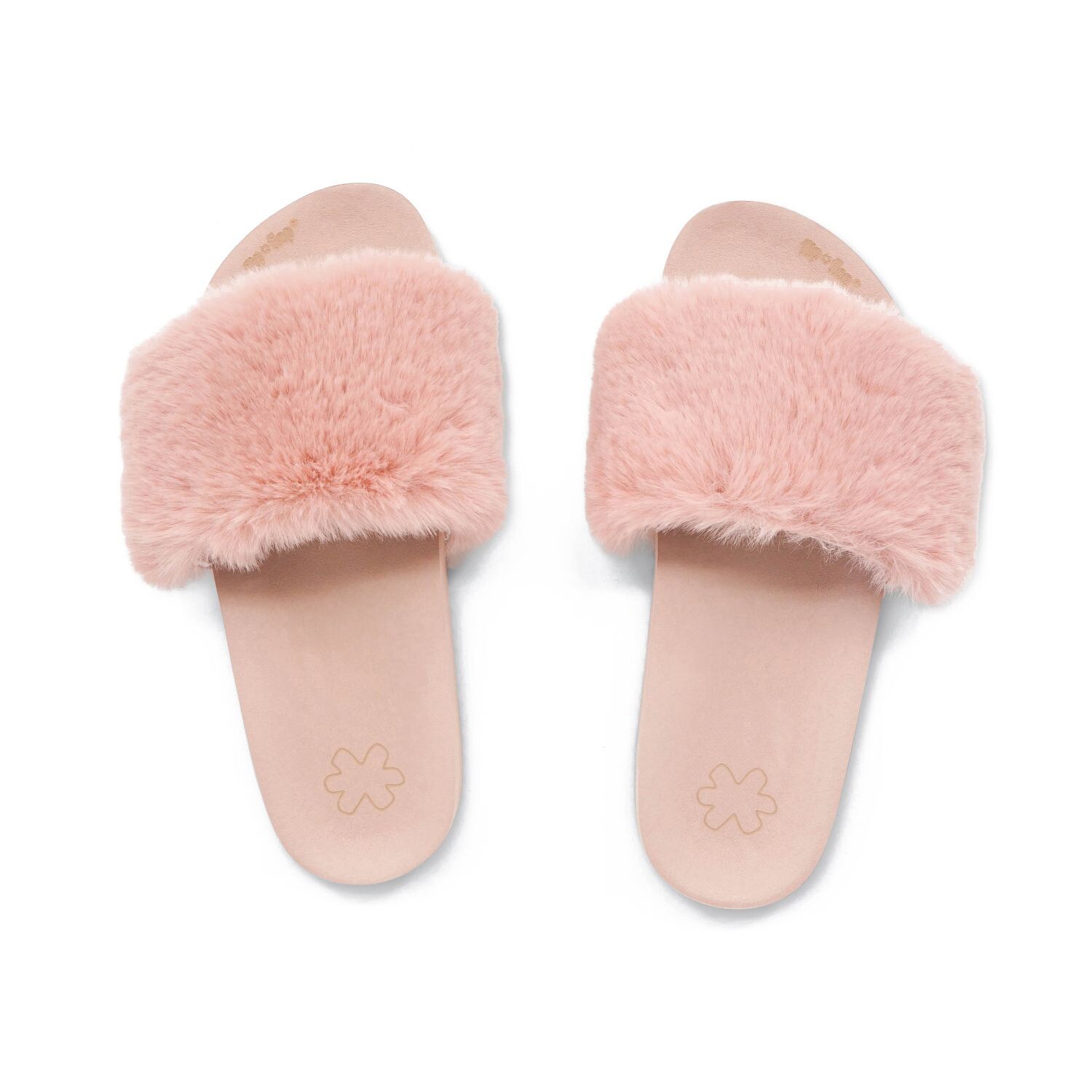Тапочки Flip Flop Hausschuh pool*furry, цвет dirty rose