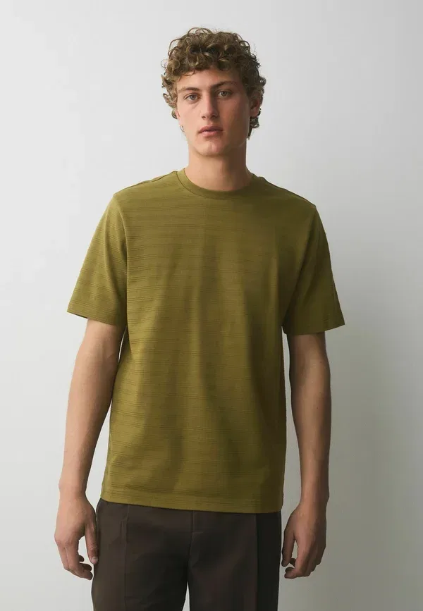 Футболка N.Premium Smart Textured Regular Fit T-Shirt, зеленая