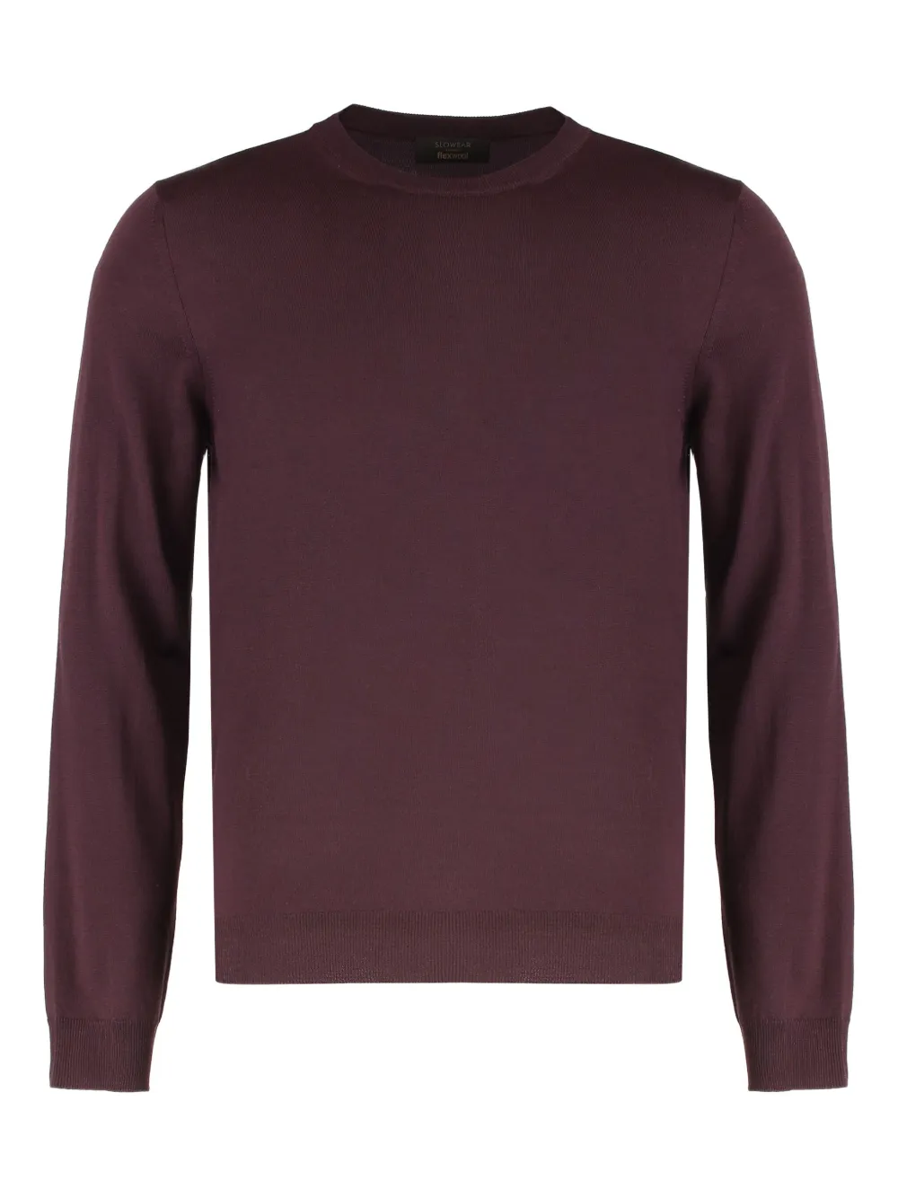 

Джемпер с длинными рукавами и круглым вырезом Zanone, красный