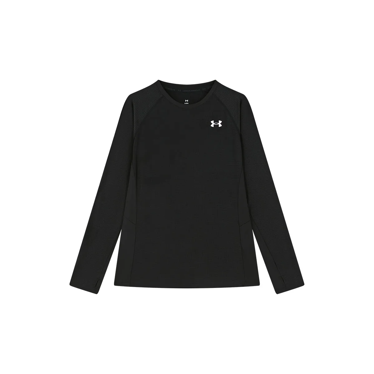 Футболка с круглым вырезом для школьников Under Armour, черный