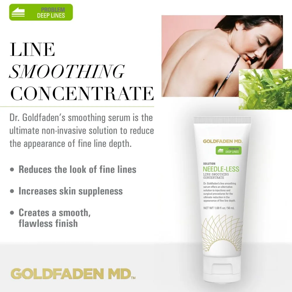 Сыворотка Goldfaden Md — Концентрат для разглаживания морщин без игл для лица и шеи | с экстрактом морских, 45 мл — фото 2