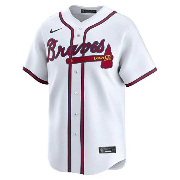 Мужская белая домашняя лимитированная игровая футболка sean murphy atlanta braves Nike — фото 3