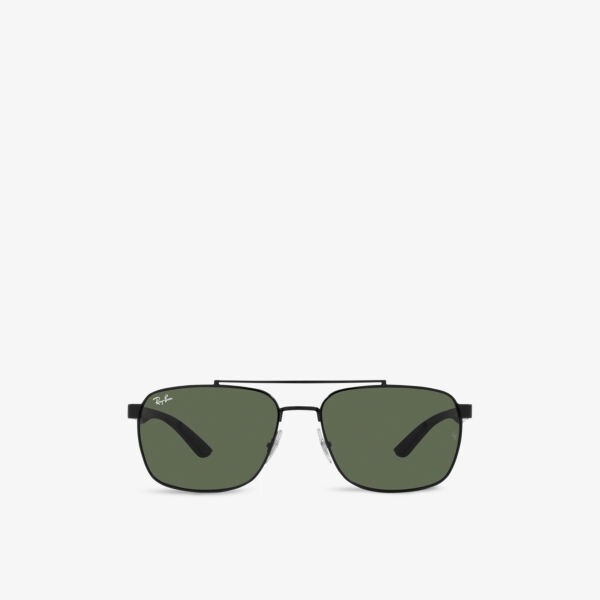 

Солнцезащитные очки RB3701 в стальной прямоугольной оправе Ray-Ban, черный