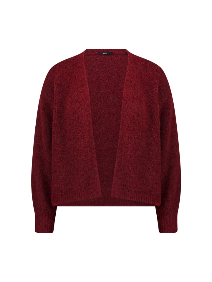 

Кардиган свободного покроя из темно-красного меланжа Zero