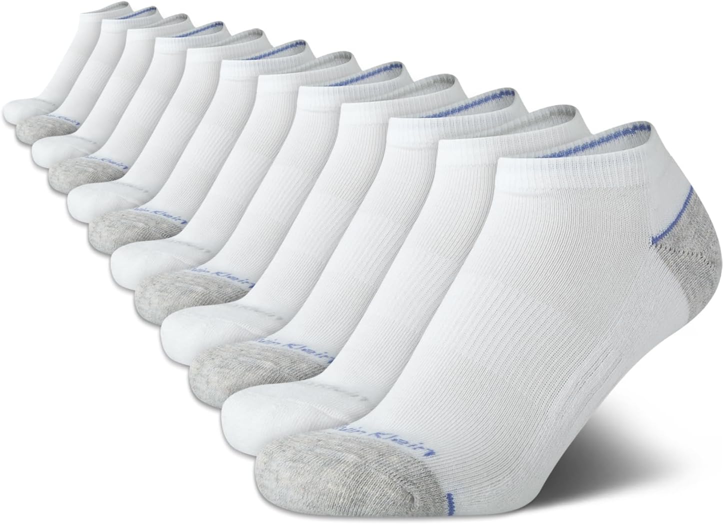 

Женские носки Calvin Klein, непромокаемые, 12 пар, мягкие, комфортные, спортивные, с низким вырезом, для женщин (размер обуви: 4-10), White Assorted