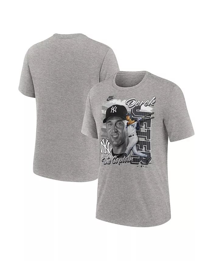 

Мужская футболка Derek Jeter Heather Grey New York Yankees Cooperstown Collection Player Local Nike