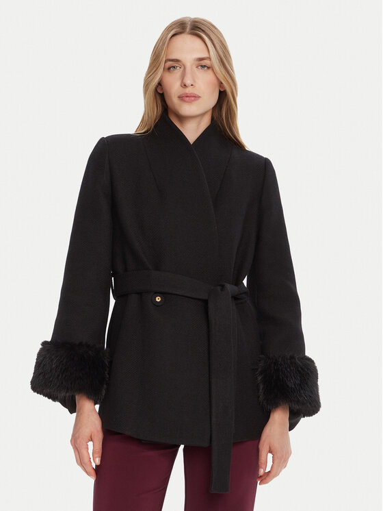 

Шерстяное пальто slim fit CFC0126222003 Rinascimento, чёрный, Черный, Шерстяное пальто slim fit CFC0126222003 Rinascimento, чёрный