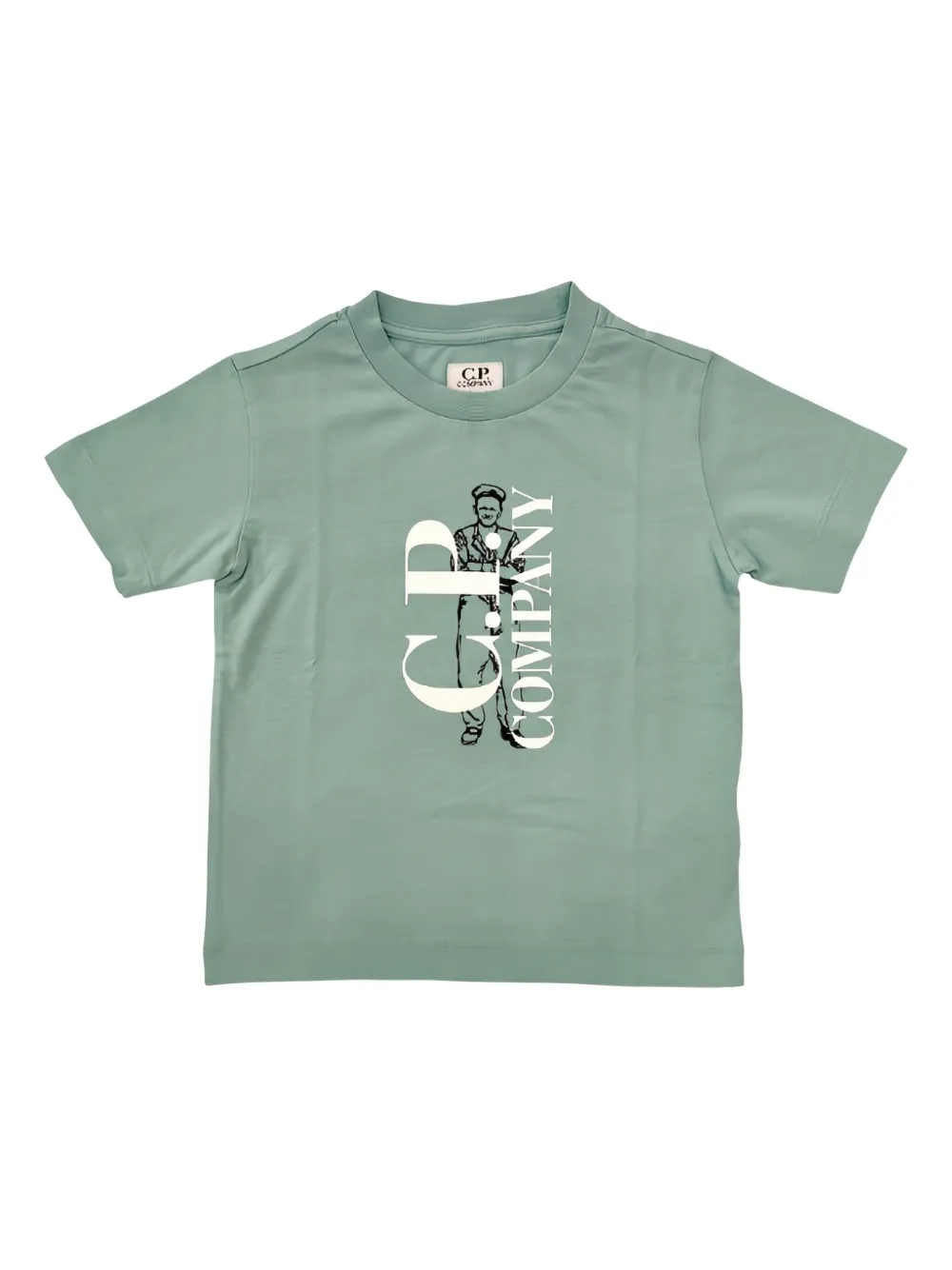 

Базовая футболка C.P. Company Kids, зеленый