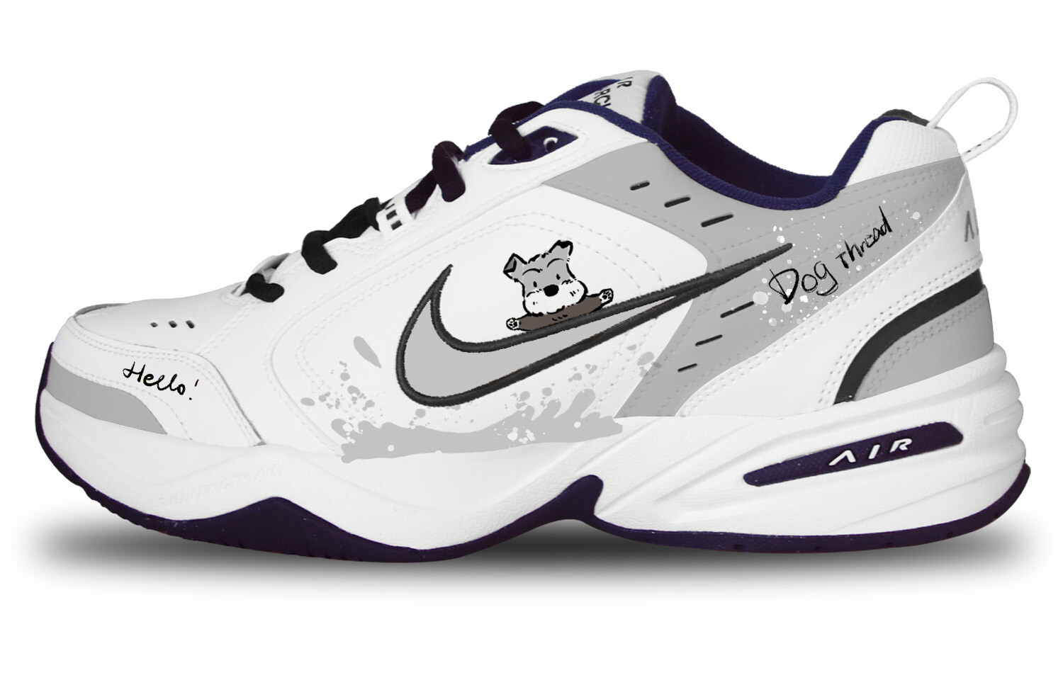 

Кроссовки Air Monarch 4 Chunky унисекс с низким верхом серый Nike