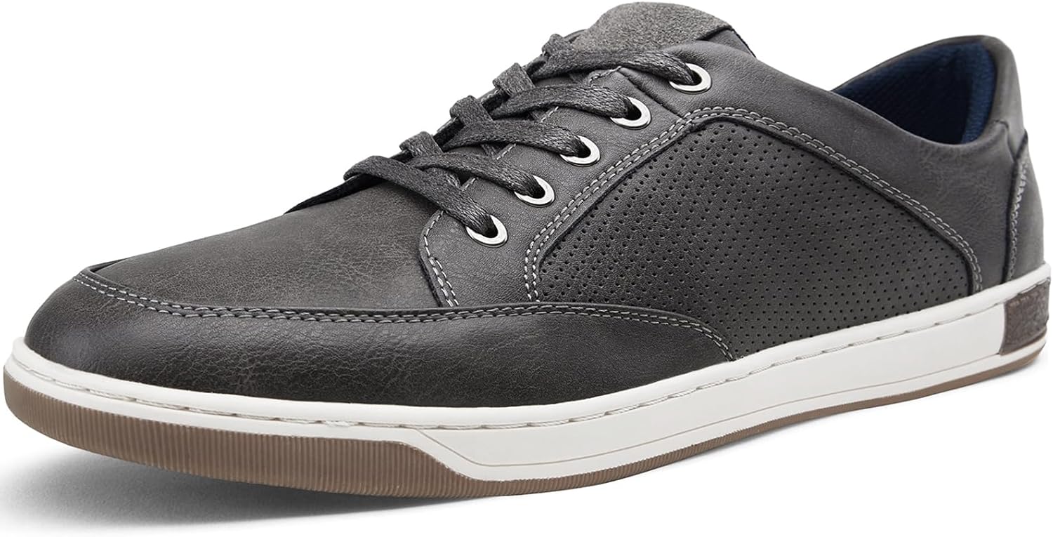 

Мужские модные кроссовки Jousen Классические ретро повседневные туфли для мужчин Дышащие деловые кроссовки, серый