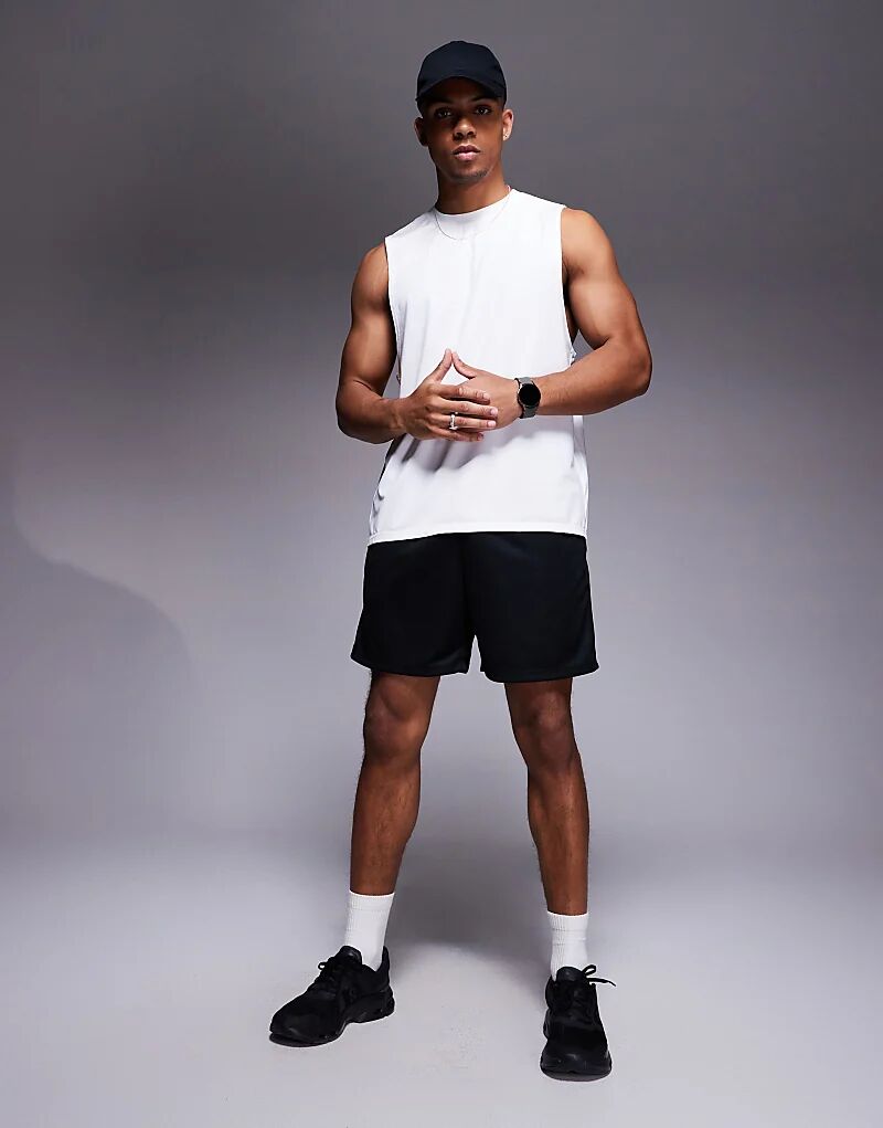 

Сетчатые тренировочные шорты 4505 черного цвета