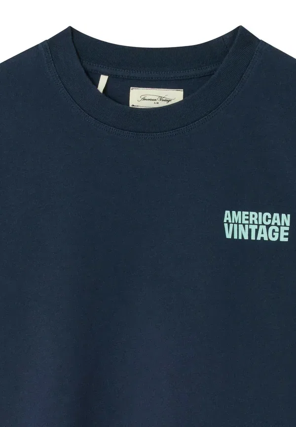 Футболка детская American Vintage gixy print t-shirt, темно-синий — фото 2