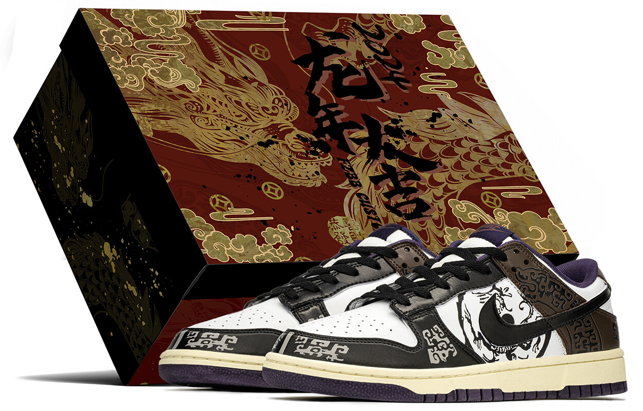 

Мужские кроссовки для скейтбординга Nike Dunk, Black/Brown