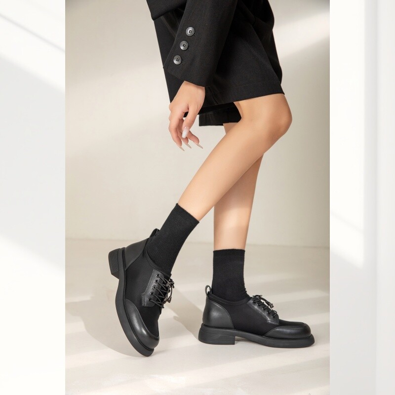 Туфли женские повседневные Women's Casual Shoes Women's Black Baffn — фото 4