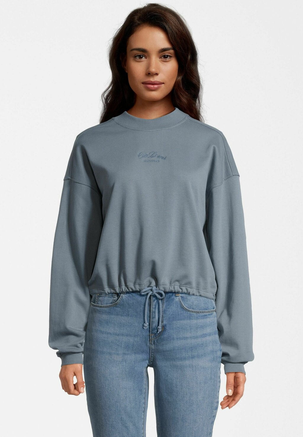 

Толстовка CROPPED COURSE, цвет petrol