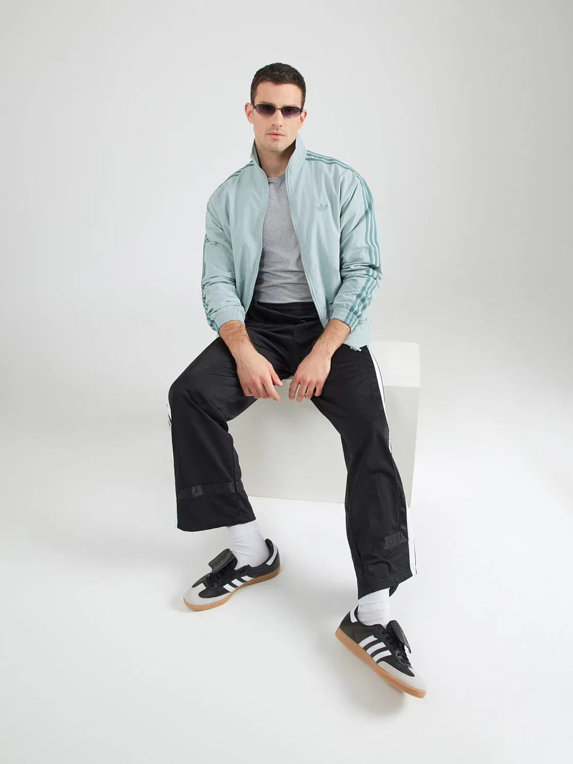 Куртка Adidas Originals Between-Season FIREBIRD мятного цвета — фото 4