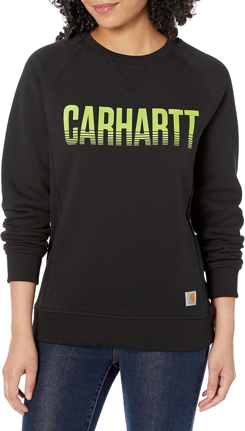 

Carhartt женская эксклюзивная толстовка с принтом, средний вес, свободный крой, круглый вырез, Black, Черный, Carhartt женская эксклюзивная толстовка с принтом, средний вес, свободный крой, круглый вырез, Black