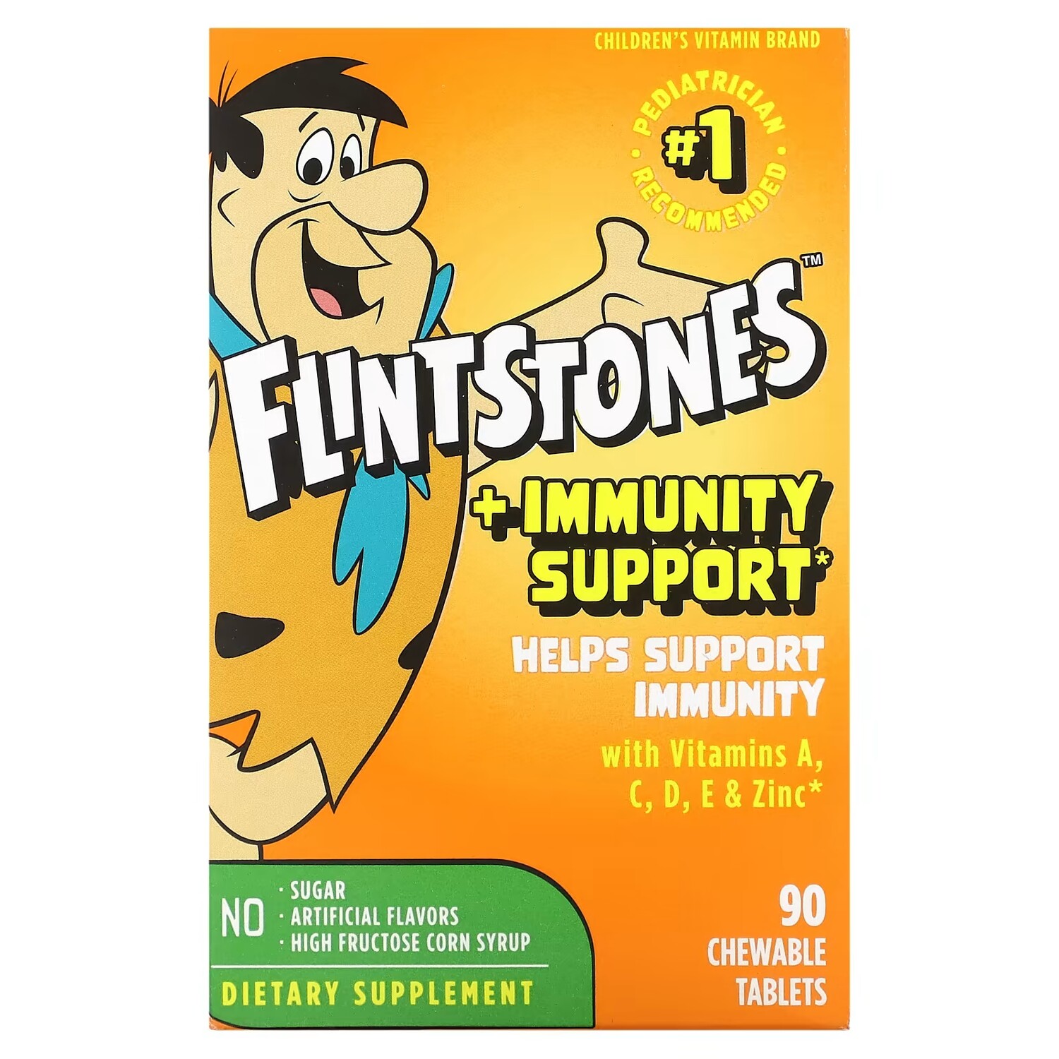 

Мультивитамины Flintstones для детей поддержка иммунитета, 90 жевательных таблеток
