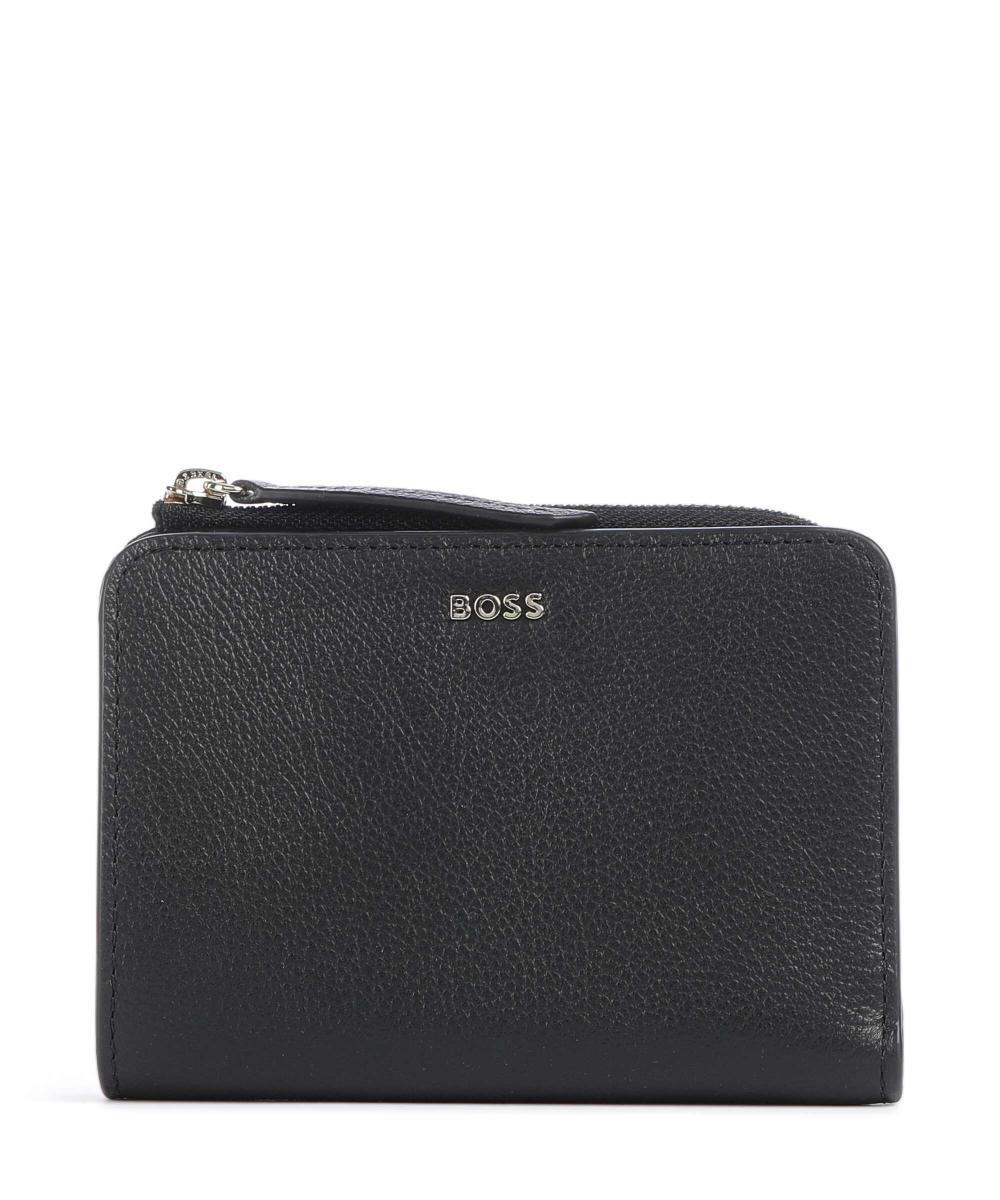 

Кошелек Alyce из зернистой коровьей кожи Boss, черный