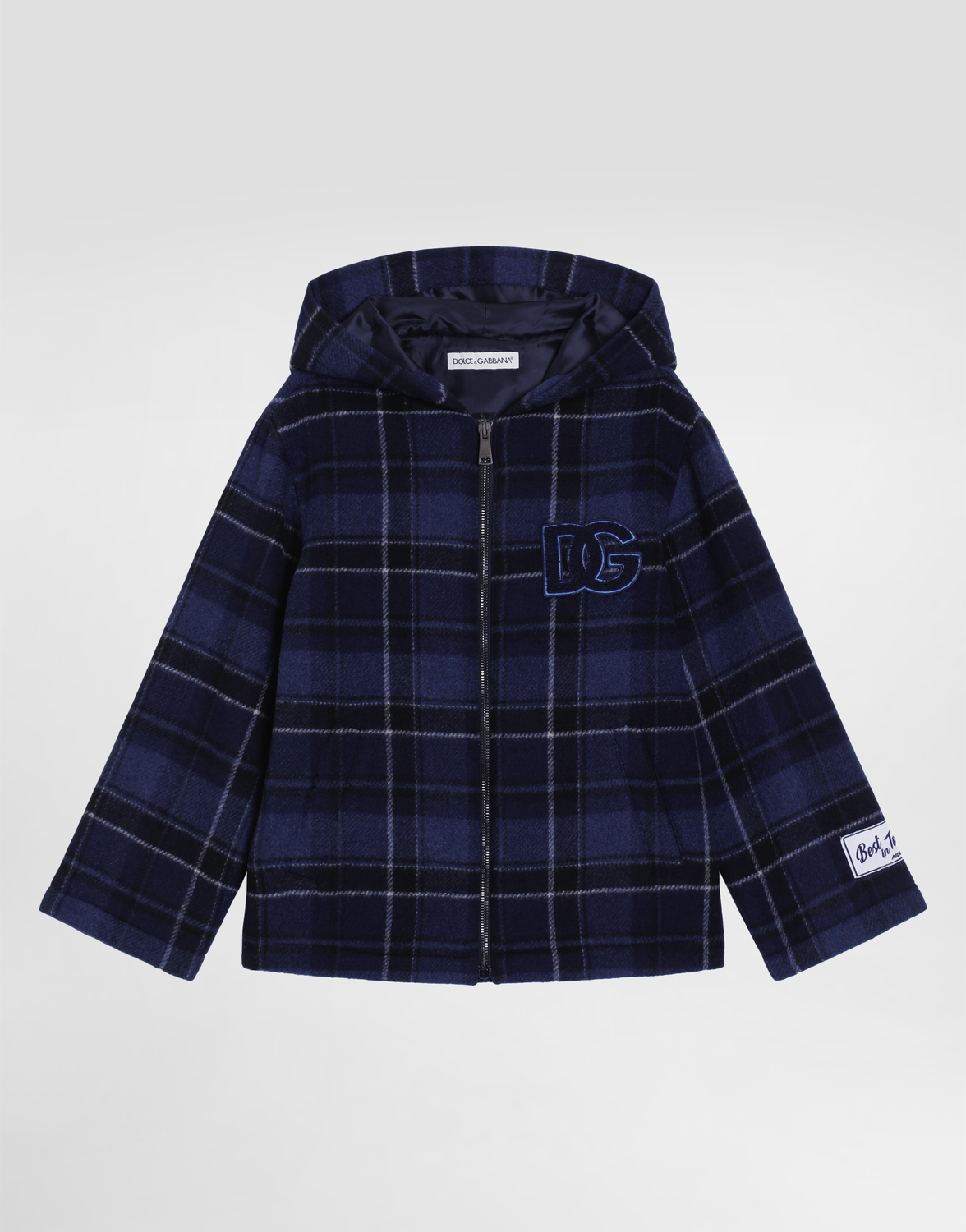 

Пальто из шерсти в клетку Dolce&Gabbana, мультиколор