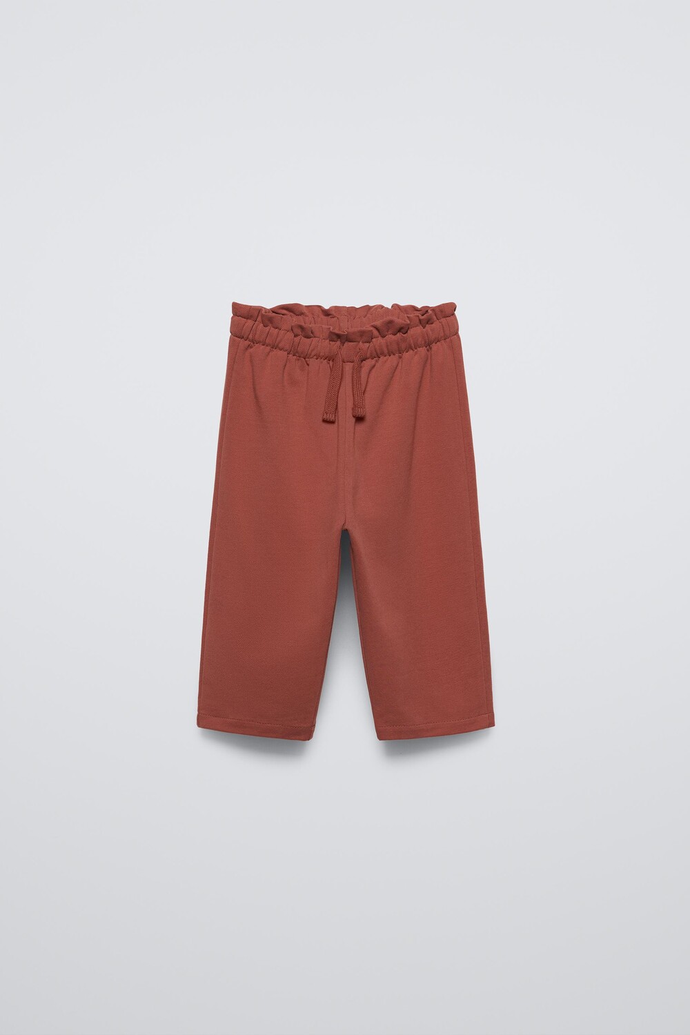 

Брюки из бумажного пакета ZARA, цвет clay