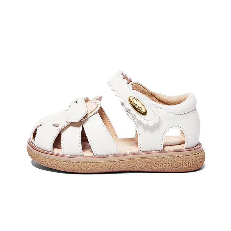 

Детские сандалии серии Rococo с противоскользящей подошвой и износостойкими подошвами Snoffy, слоновая кость