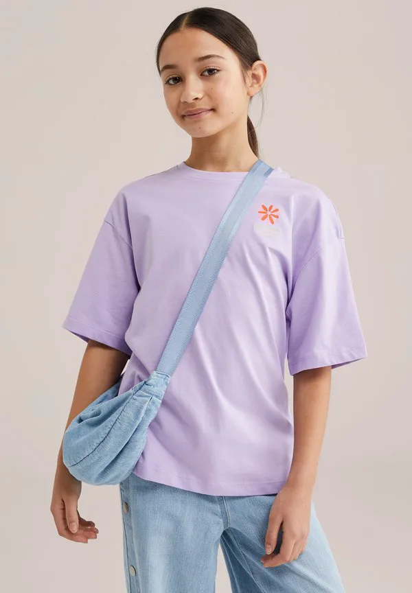 Футболка с принтом We Fashion, Lilac — фото 2