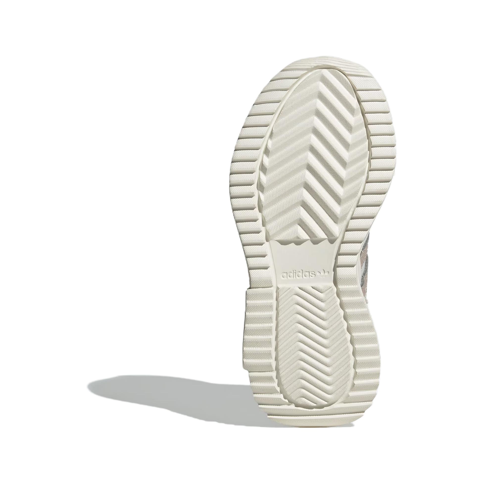 Adidas Originals Детские кроссовки Retropy F2 с низким верхом, коричневые, белые, розовые, для детей 3–7 лет — фото 4