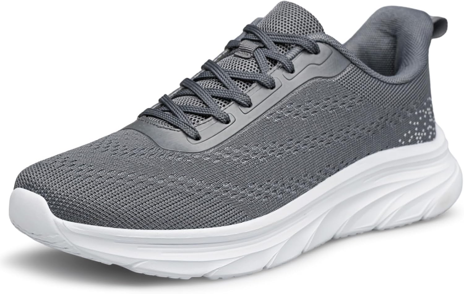 

Мужские кроссовки AFB для ходьбы, на шнуровке, слипоны, легкие, нескользящие, сетчатые, для спортзала и тенниса, темно-серый