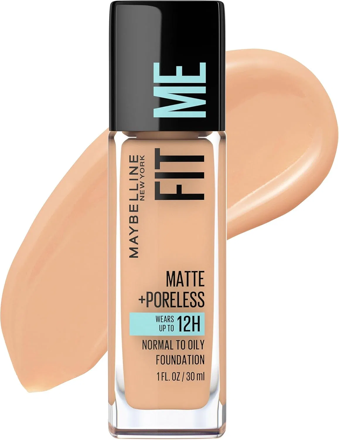 Тональное средство Fit Me Mat + Poreless, Maybelline New York, 30 мл, оттенок 130 Buff Beige