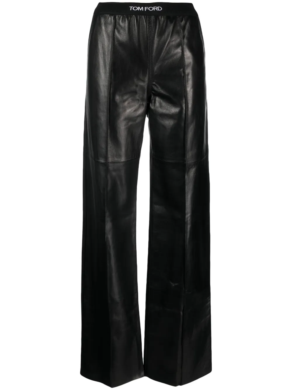 

Кожаные брюки с логотипом TOM FORD, черный