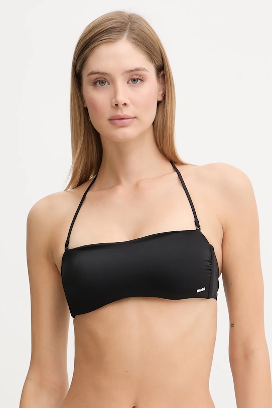 

Плавательный бюстгальтер pure bandeau HUGO, черный