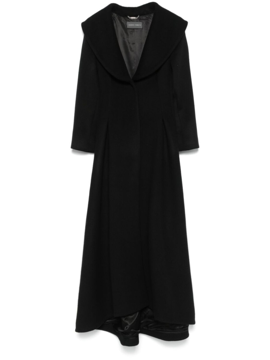 

Alberta Ferretti фактурное пальто, черный