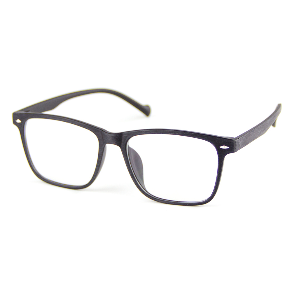 

CYXUS Пластиковая прямоугольная оправа для очков унисекс, Matte wood grain black T02